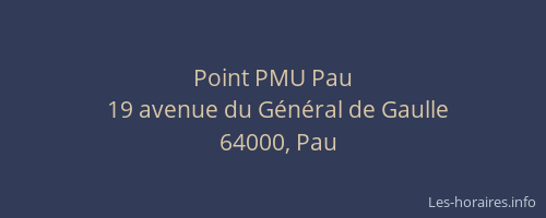 Point PMU Pau