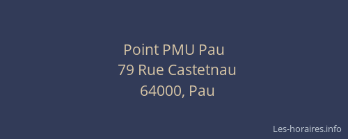 Point PMU Pau