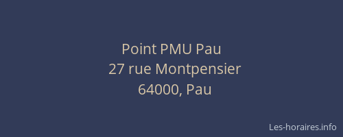 Point PMU Pau