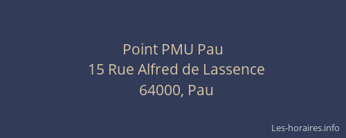 Point PMU Pau