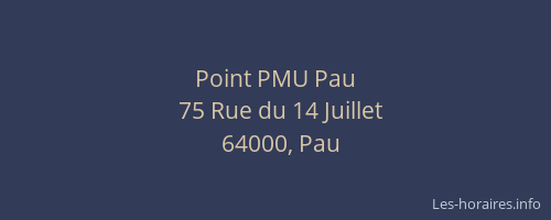 Point PMU Pau