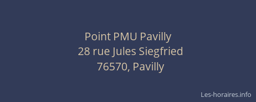 Point PMU Pavilly