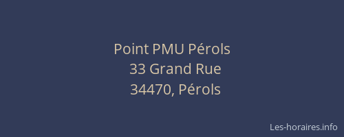 Point PMU Pérols