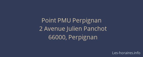 Point PMU Perpignan