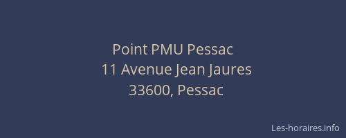 Point PMU Pessac