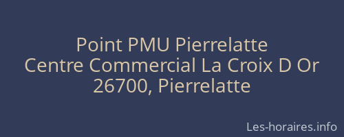 Point PMU Pierrelatte