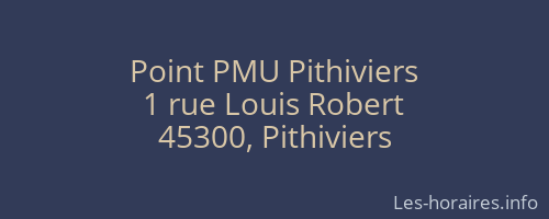 Point PMU Pithiviers