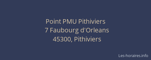 Point PMU Pithiviers