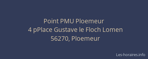 Point PMU Ploemeur