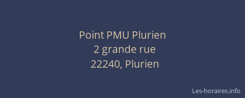 Point PMU Plurien