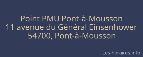 Point PMU Pont-à-Mousson