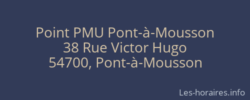Point PMU Pont-à-Mousson