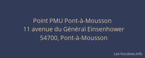 Point PMU Pont-à-Mousson