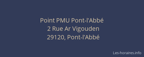 Point PMU Pont-l'Abb&eacute;