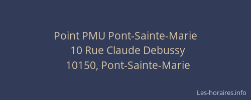 Point PMU Pont-Sainte-Marie