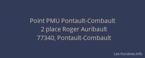 Point PMU Pontault-Combault
