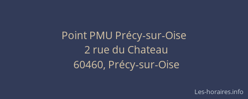 Point PMU Pr&eacute;cy-sur-Oise