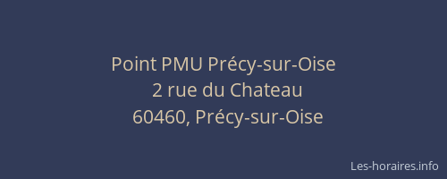 Point PMU Précy-sur-Oise