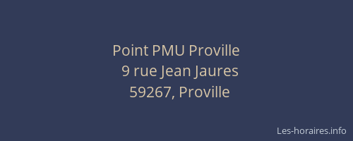 Point PMU Proville