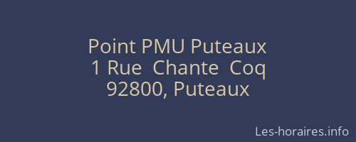 Point PMU Puteaux