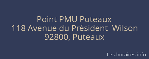 Point PMU Puteaux
