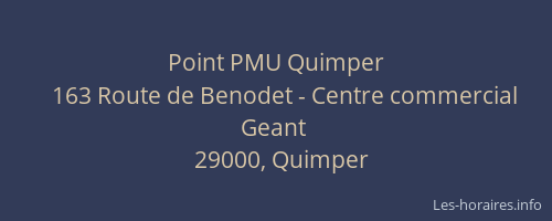 Point PMU Quimper