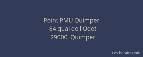 Point PMU Quimper