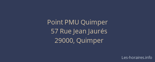Point PMU Quimper