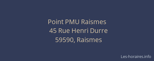 Point PMU Raismes