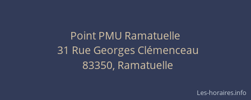 Point PMU Ramatuelle