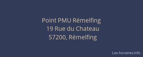 Point PMU R&eacute;melfing