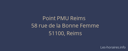 Point PMU Reims