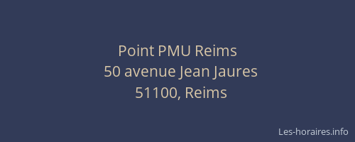 Point PMU Reims