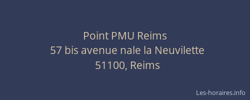 Point PMU Reims