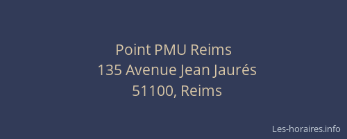 Point PMU Reims