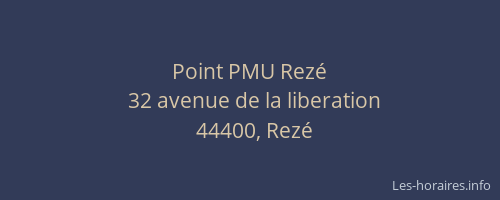 Point PMU Rezé