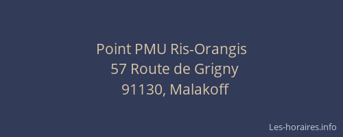 Point PMU Ris-Orangis