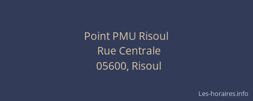 Point PMU Risoul