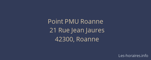 Point PMU Roanne
