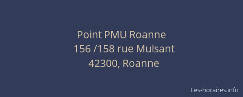 Point PMU Roanne