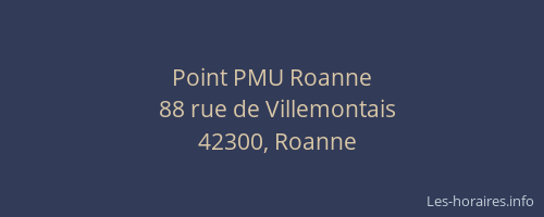 Point PMU Roanne