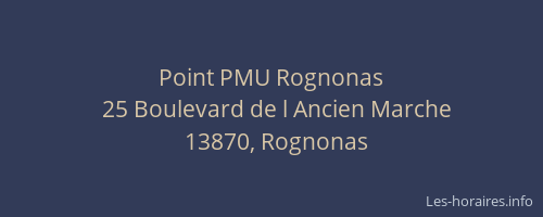 Point PMU Rognonas