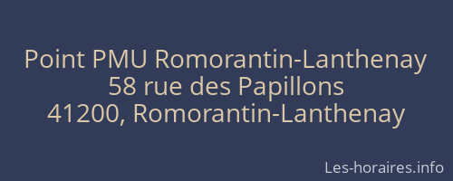 Point PMU Romorantin-Lanthenay