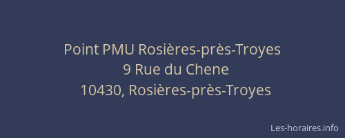Point PMU Rosières-près-Troyes