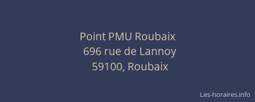 Point PMU Roubaix