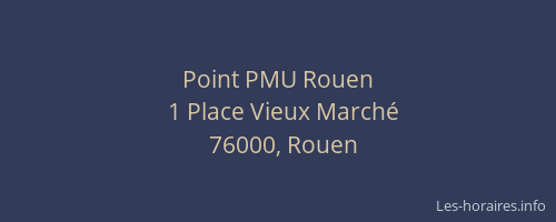 Point PMU Rouen