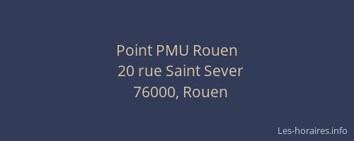 Point PMU Rouen