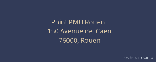 Point PMU Rouen