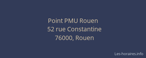 Point PMU Rouen
