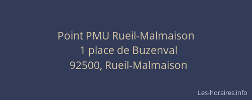 Point PMU Rueil-Malmaison